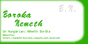 boroka nemeth business card